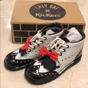 Lazy Oaf x Kickers leather boots size 39